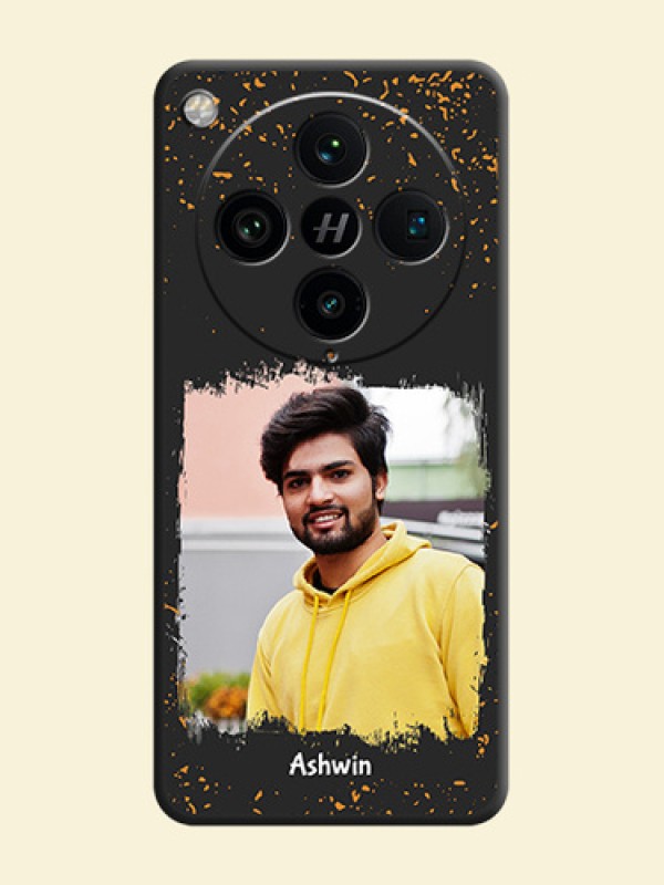 Spray Free Design on Photo On Space Black Custom Soft Matte Mobile Back Cover - Oppo Find X8 Pro 5G