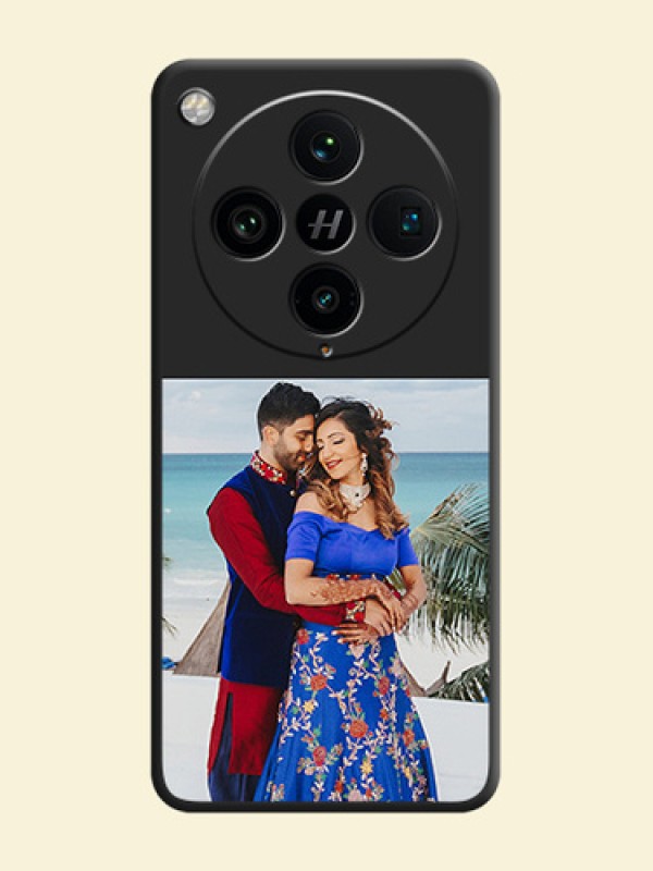 Image Upload With Space Black Color On Custom Soft Matte Mobile Back Cover - Oppo Find X8 Pro 5G