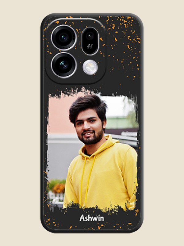 Spray Free Design on Photo On Space Black Custom Soft Matte Mobile Back Cover - Oppo Find X9s 5G