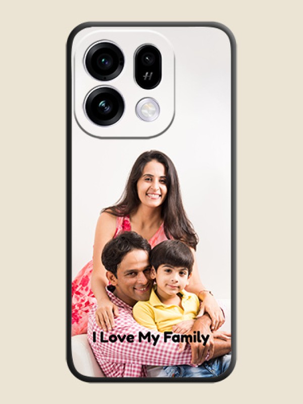 Full Single Pic Upload With Text On Space Black Custom Soft Matte Mobile Back Cover - Oppo Find X9s 5G