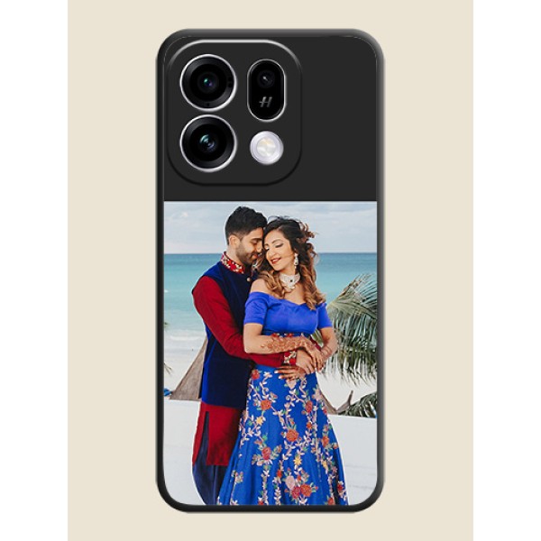 Image Upload With Space Black Color On Custom Soft Matte Mobile Back Cover - Oppo Find X9s 5G