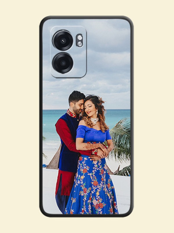 Full Single Pic Upload On Space Black Personalized Soft Matte Phone Covers -Oppo K10 5G