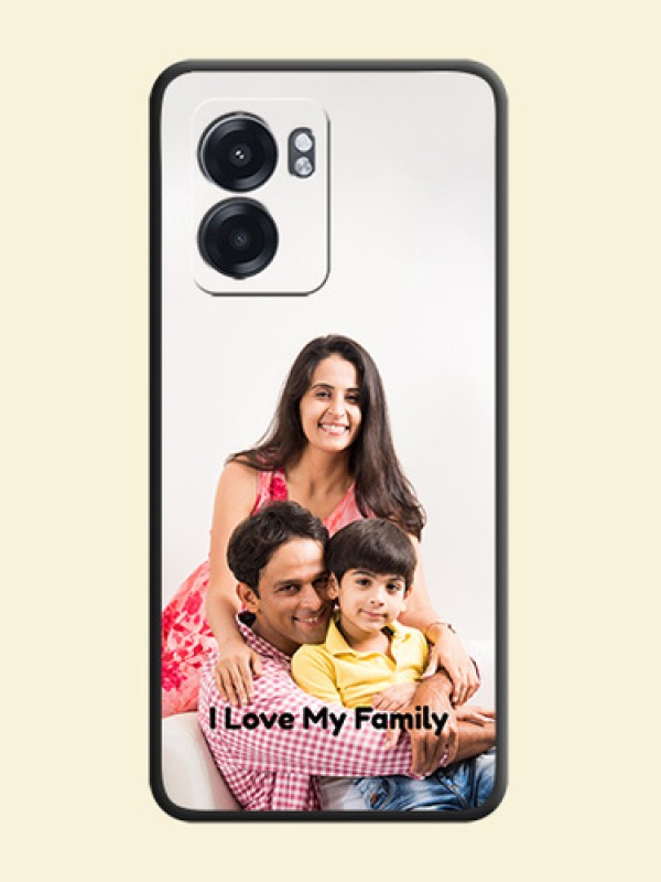 Full Single Pic Upload With Text On Space Black Personalized Soft Matte Phone Covers -Oppo K10 5G