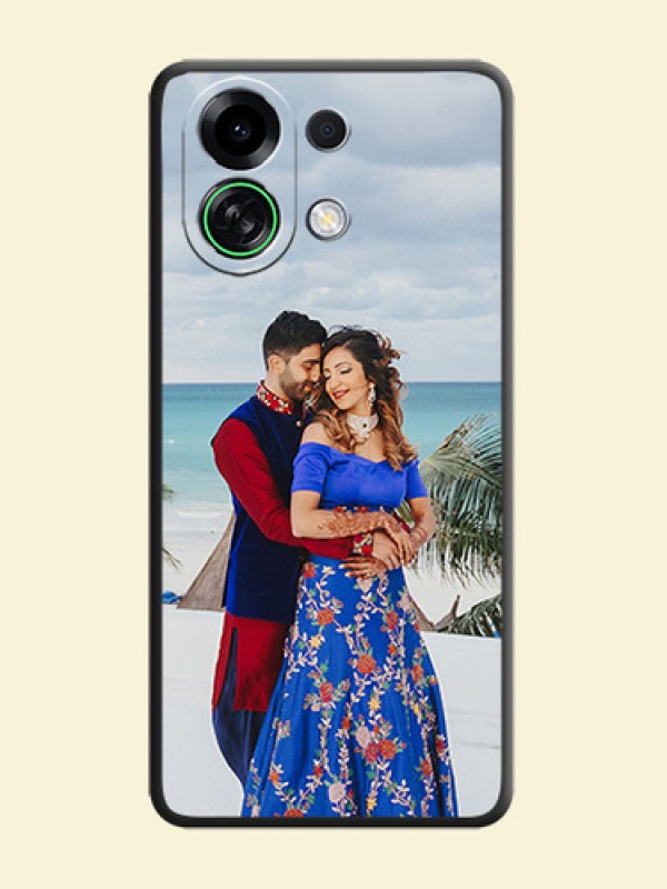 Full Single Pic Upload On Space Black Custom Soft Matte Mobile Back Cover - Oppo K13 Turbo 5G