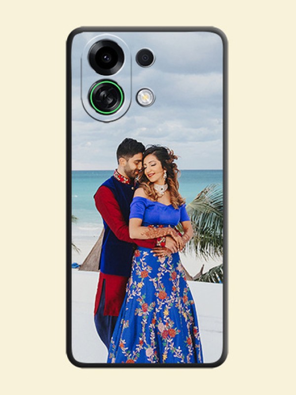 Full Single Pic Upload On Space Black Custom Soft Matte Mobile Back Cover - Oppo K13 Turbo Pro 5G