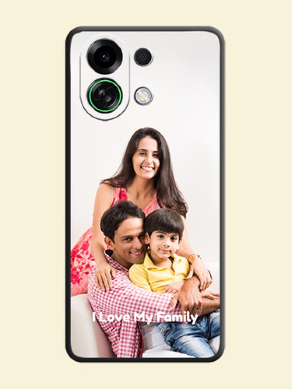 Full Single Pic Upload With Text On Space Black Custom Soft Matte Mobile Back Cover - Oppo K13 Turbo Pro 5G