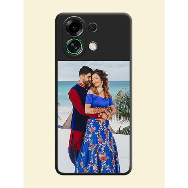 Image Upload With Space Black Color On Custom Soft Matte Mobile Back Cover - Oppo K13 Turbo Pro 5G
