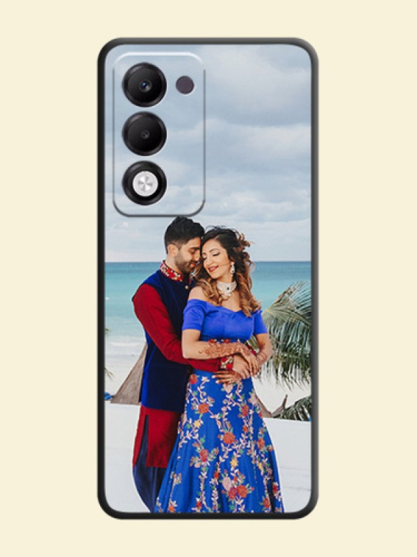 Full Single Pic Upload On Space Black Custom Soft Matte Mobile Back Cover - Oppo k13x 5G