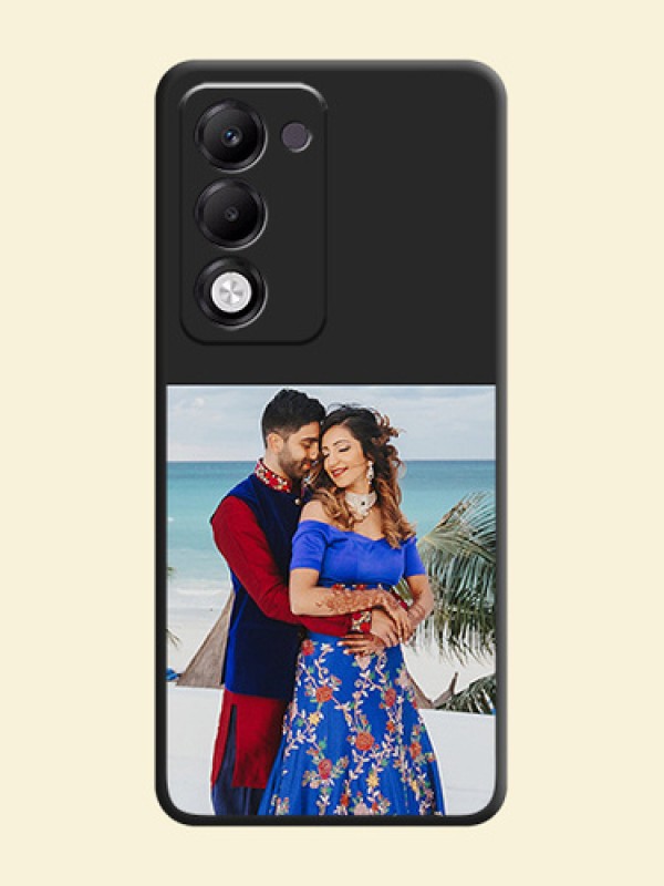 Image Upload With Space Black Color On Custom Soft Matte Mobile Back Cover - Oppo k13x 5G