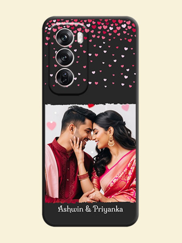 Fall in Love with Your Partner on Photo On Space Black Custom Soft Matte Mobile Back Cover - Oppo Reno 12 Pro 5G