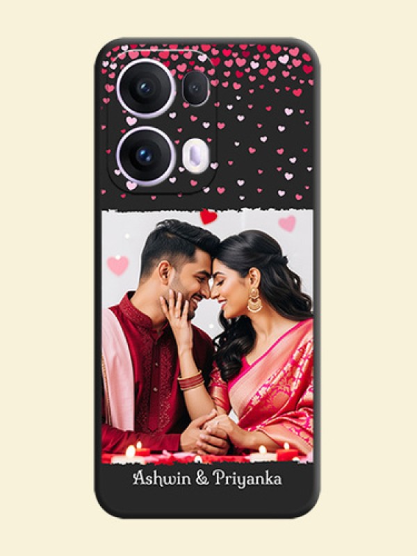 Fall in Love with Your Partner on Photo On Space Black Custom Soft Matte Mobile Back Cover - Oppo Reno 13 Pro 5G