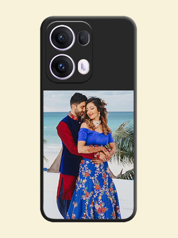 Image Upload With Space Black Color On Custom Soft Matte Mobile Back Cover - Oppo Reno 13 Pro 5G