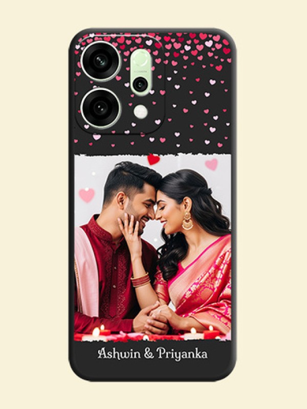 Fall in Love with Your Partner on Photo On Space Black Custom Soft Matte Mobile Back Cover - Oppo Reno 14 5G