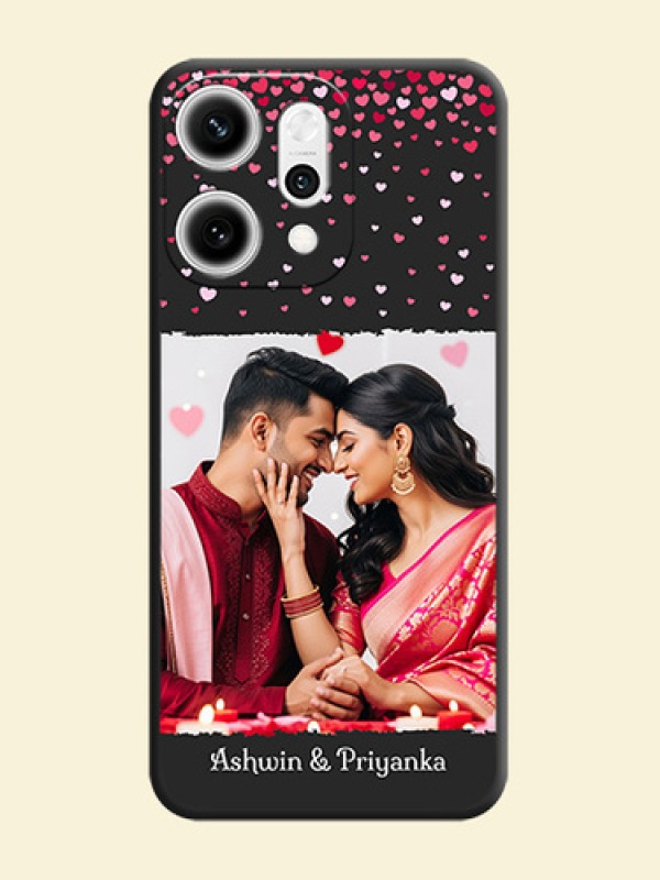 Fall in Love with Your Partner on Photo On Space Black Custom Soft Matte Mobile Back Cover - Oppo Reno 14 Pro 5G