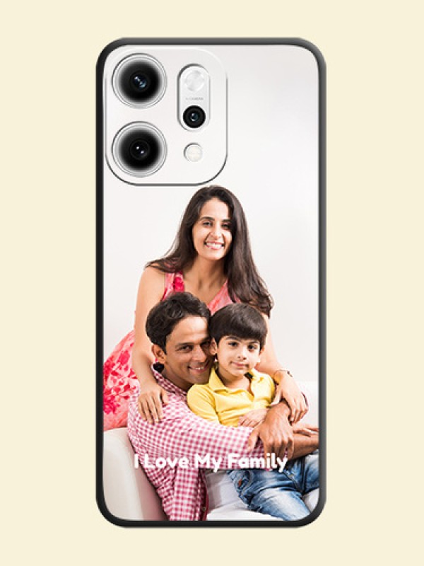 Full Single Pic Upload With Text On Space Black Custom Soft Matte Mobile Back Cover - Oppo Reno 14 Pro 5G