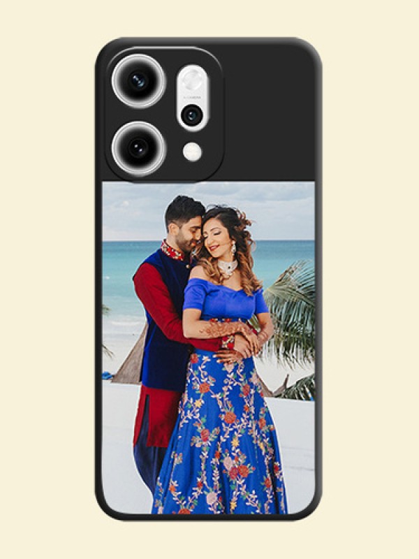 Image Upload With Space Black Color On Custom Soft Matte Mobile Back Cover - Oppo Reno 14 Pro 5G