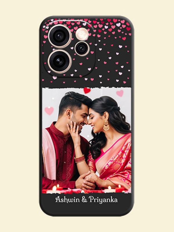 Fall in Love with Your Partner on Photo On Space Black Custom Soft Matte Mobile Back Cover - Oppo Reno 15 Pro Mini 5G