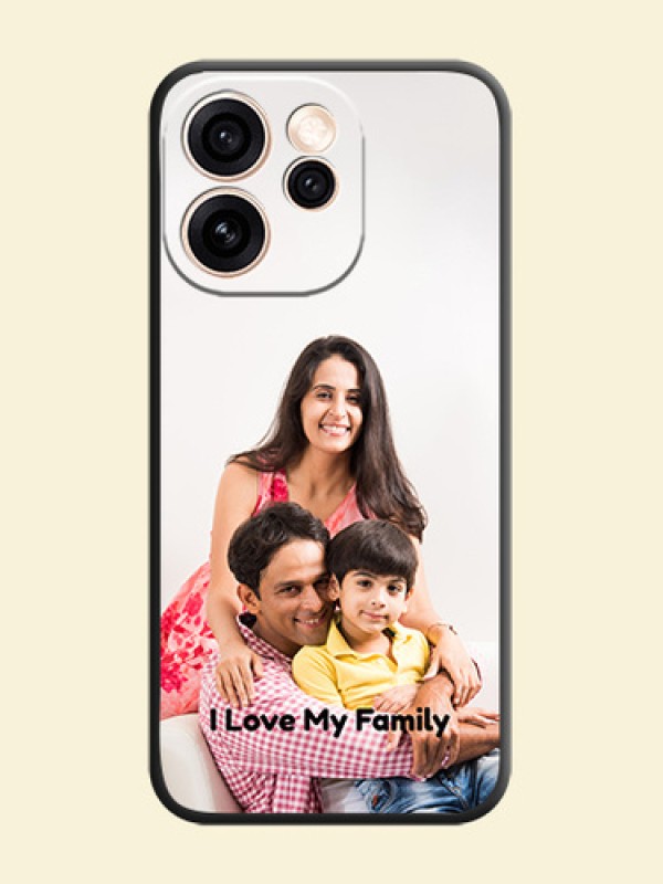 Full Single Pic Upload With Text On Space Black Custom Soft Matte Mobile Back Cover - Oppo Reno 15 Pro Mini 5G
