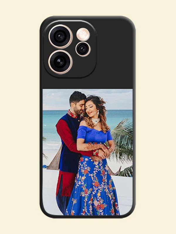 Image Upload With Space Black Color On Custom Soft Matte Mobile Back Cover - Oppo Reno 15 Pro Mini 5G