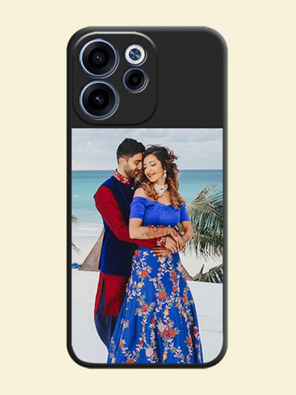 Image Upload With Space Black Color On Custom Soft Matte Mobile Back Cover - Oppo Reno 15C 5G