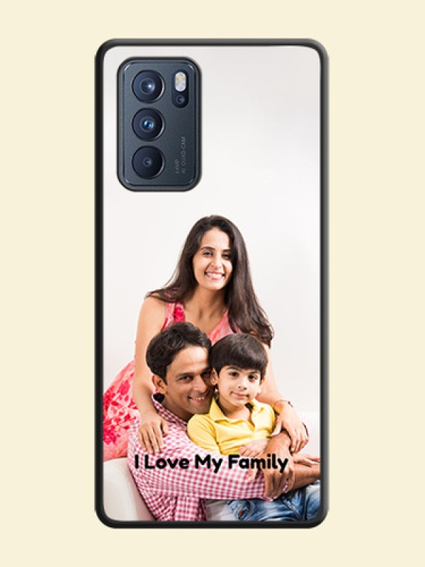 Full Single Pic Upload With Text On Space Black Personalized Soft Matte Phone Covers -Oppo Reno 6 Pro 5G