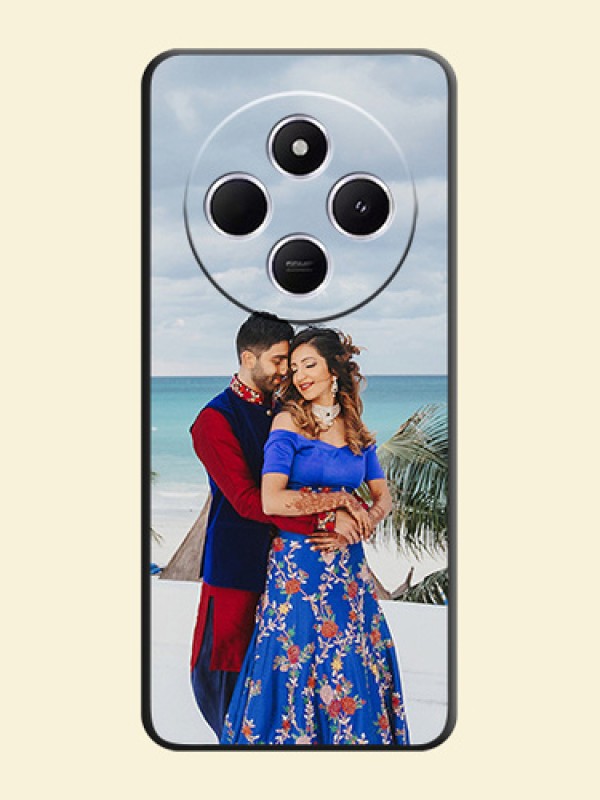Full Single Pic Upload On Space Black Custom Soft Matte Mobile Back Cover - Poco C75 5G
