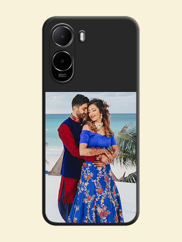 Image Upload With Space Black Color On Custom Soft Matte Mobile Back Cover - Poco C81
