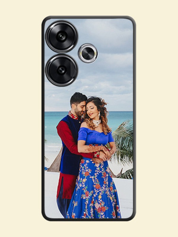Full Single Pic Upload On Space Black Custom Soft Matte Mobile Back Cover - Poco F6 5G