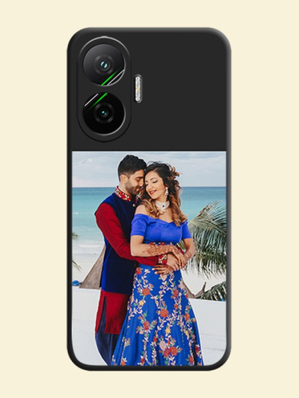 Image Upload With Space Black Color On Custom Soft Matte Mobile Back Cover - Poco F7 5G