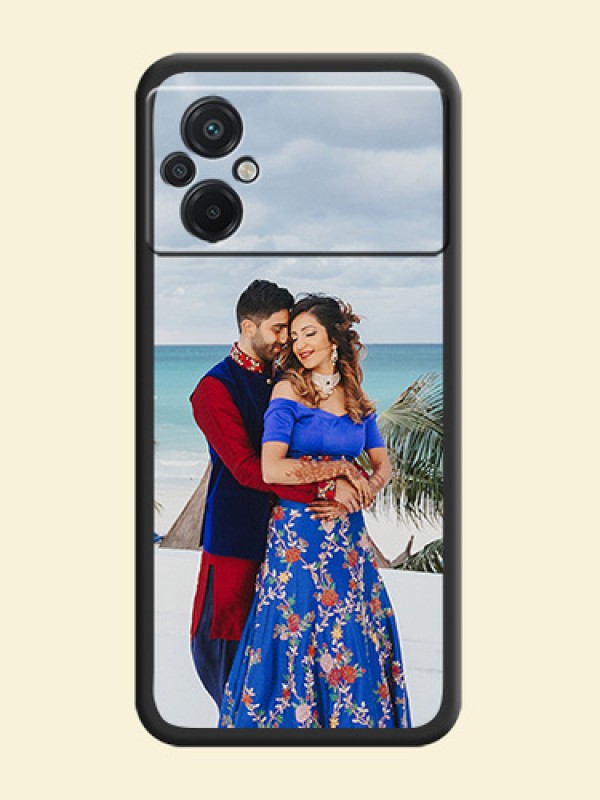 Full Single Pic Upload On Space Black Personalized Soft Matte Phone Covers -Poco M5