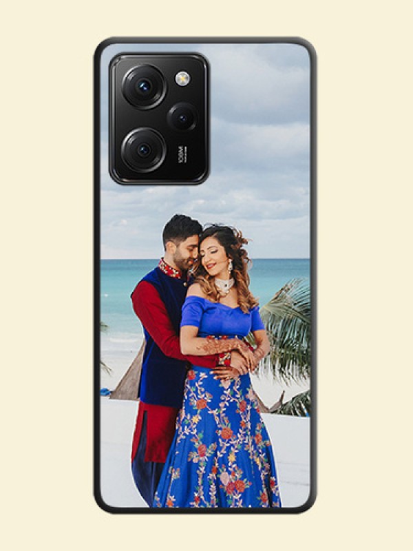 Full Single Pic Upload On Space Black Personalized Soft Matte Phone Covers -ApplePoco X5 Pro 5G