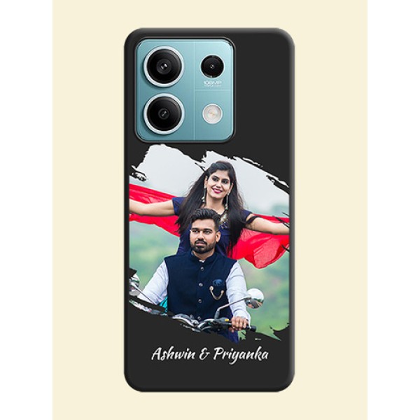 Grunge Brush Strokes - Photo on Space Black Soft Matte Back Cover - Poco X6 Neo 5G