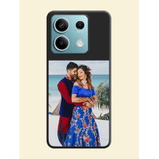 Image Upload With Space Black Color On Custom Soft Matte Mobile Back Cover - Poco X6 Neo 5G