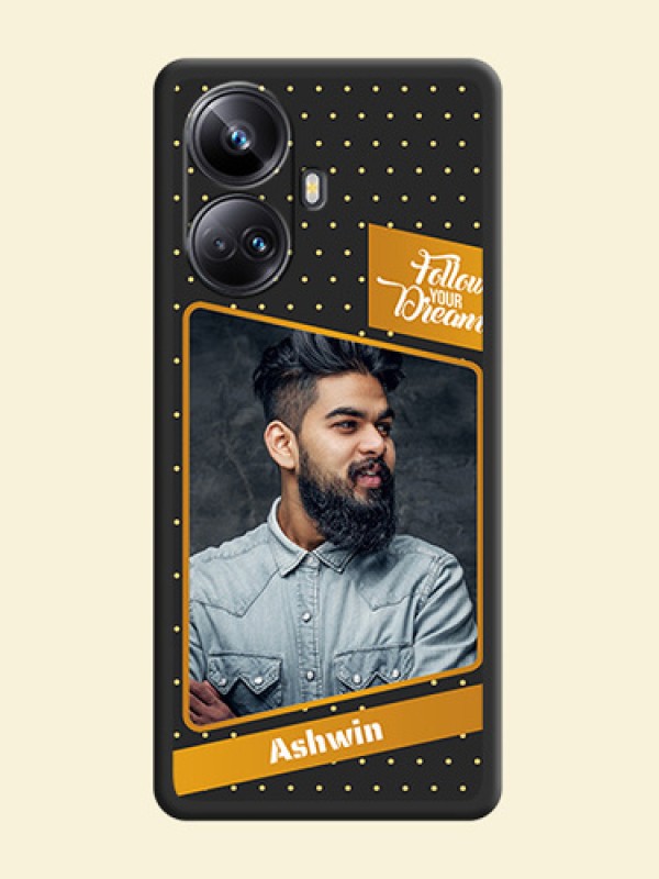 Follow Your Dreams with White Dots on Space Black Custom Soft Matte Phone Cases - Realme 10 Pro Plus 5G