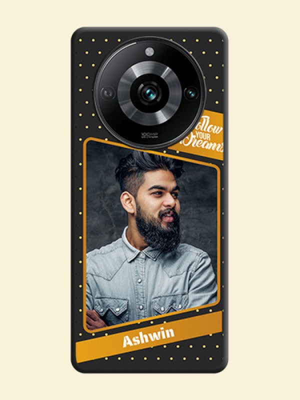 Follow Your Dreams with White Dots on Space Black Custom Soft Matte Phone Cases - Realme 11 Pro 5G