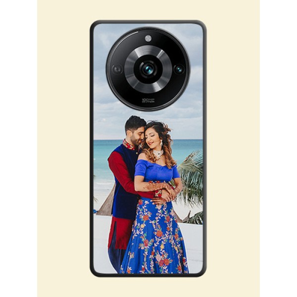 Full Single Pic Upload On Space Black Personalized Soft Matte Phone Covers - Realme 11 Pro 5G Full Single Pic Upload On Space Black Personalized Soft Matte Phone Covers - Realme 11 Pro 5G