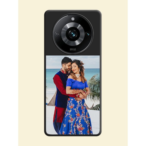 Image Upload With Space Black Color On Custom Soft Matte Mobile Back Cover - Realme 11 Pro Plus 5G