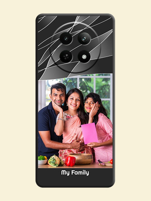 Mixed Wave Lines - Photo on Space Black Soft Matte Mobile Cover - Realme 12 5G
