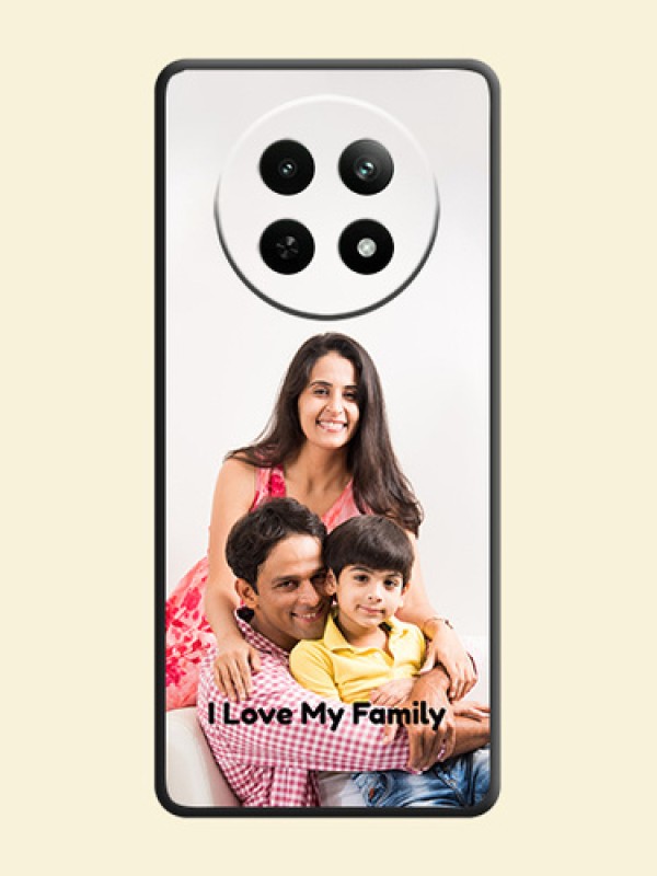 Full Single Pic Upload With Text On Space Black Personalized Soft Matte Phone Covers - Realme 12 5G