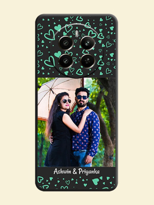 Sea Green Indefinite Love Pattern - Photo on Space Black Soft Matte Mobile Cover - Realme 12 Plus 5G