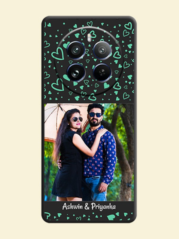 Sea Green Indefinite Love Pattern - Photo on Space Black Soft Matte Mobile Cover - Realme 12 Pro 5G