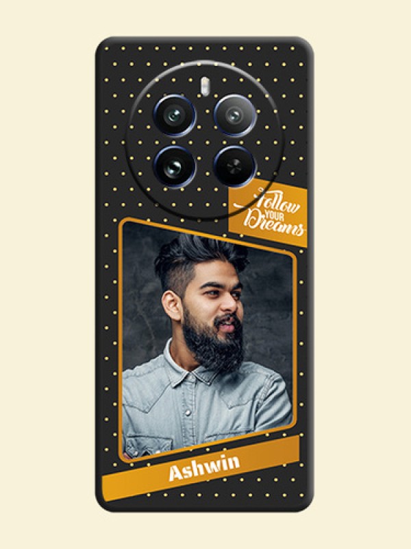 Follow Your Dreams with White Dots on Space Black Custom Soft Matte Phone Cases - Realme 12 Pro 5G