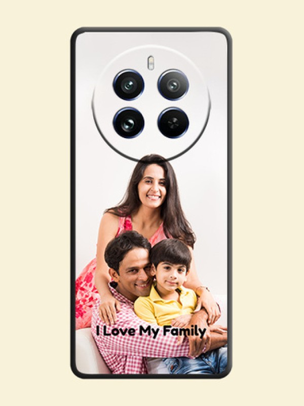 Full Single Pic Upload With Text On Space Black Personalized Soft Matte Phone Covers - Realme 12 Pro 5G