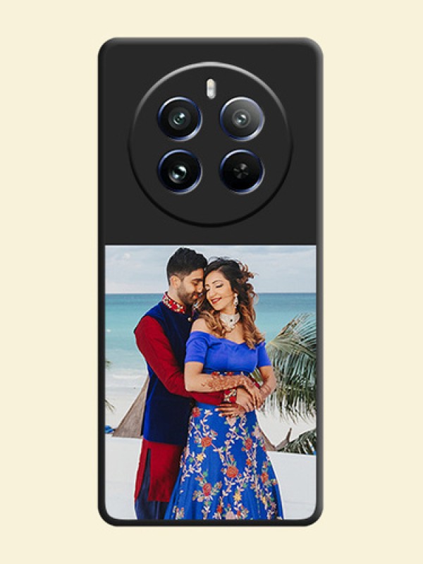 Image Upload With Space Black Color On Custom Soft Matte Mobile Back Cover - Realme 12 Pro 5G