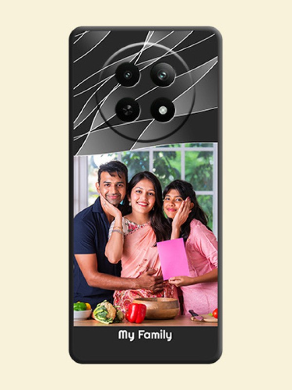 Mixed Wave Lines - Photo on Space Black Soft Matte Mobile Cover - Realme 12X 5G