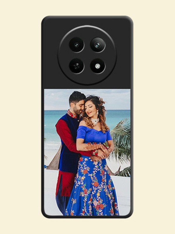 Image Upload With Space Black Color On Custom Soft Matte Mobile Back Cover - Realme 13 5G
