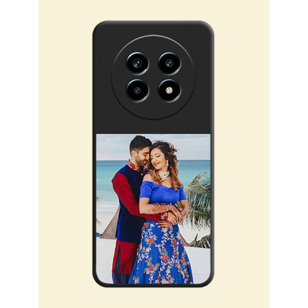 Image Upload With Space Black Color On Custom Soft Matte Mobile Back Cover - Realme 13 Pro 5G