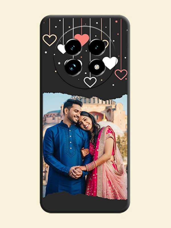 Love Hangings with Splash Wave Picture On Space Black Custom Soft Matte Mobile Back Cover - Realme 13 Pro Plus 5G