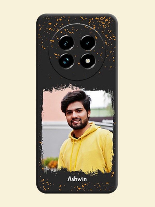 Spray Free Design on Photo On Space Black Custom Soft Matte Mobile Back Cover - Realme 13 Pro Plus 5G