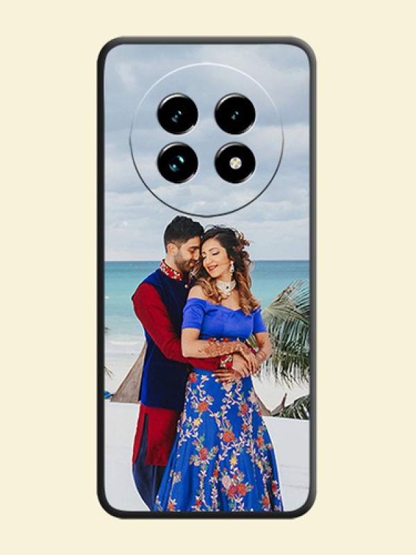 Full Single Pic Upload On Space Black Custom Soft Matte Mobile Back Cover - Realme 13 Pro Plus 5G